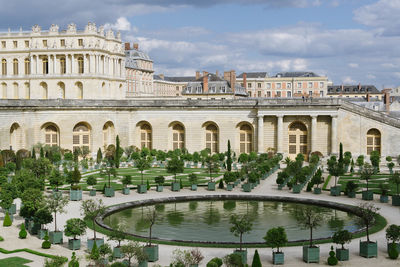 View of historic building against cloudy sky