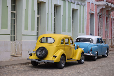 Cars on street