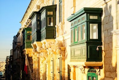 Typical balcony's of malta