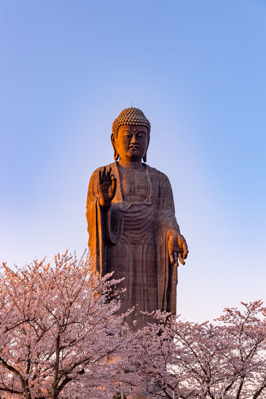 LOW ANGLE VIEW OF A STATUE