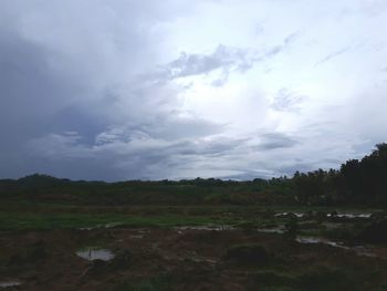 Scenic view of landscape against sky