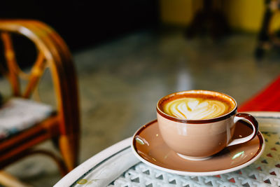 Close-up of coffee cup