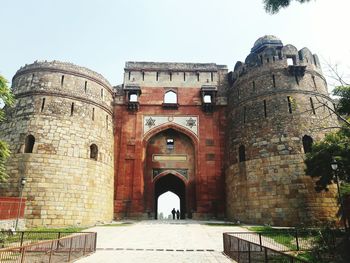 View of historical building against clear sky