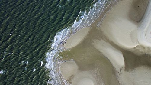 Aerial view of beach