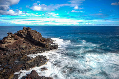Scenic view of sea against sky