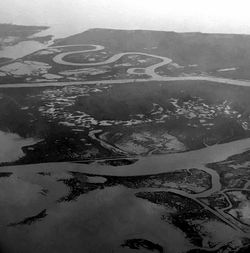 High angle view of landscape