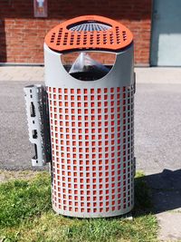 Close-up of mailbox on wall