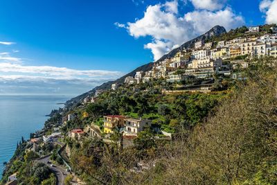 The small town of raito on the spectacular amalfi coast, campania, italy