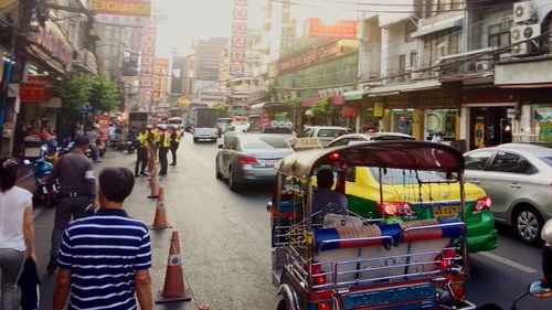 Traffic on city street