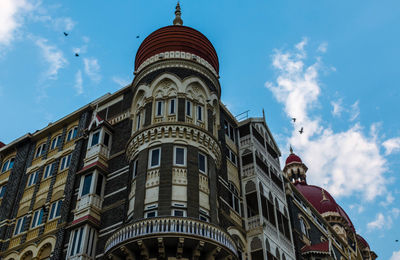 Low angle view of historical building against sky
