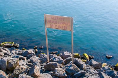 Rocks in water