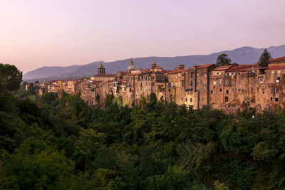 Buildings against the sky