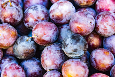 Full frame shot of fruits for sale at market stall