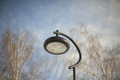 Urban lighting. a lamp in a pole. lighting in the park. led lamp.