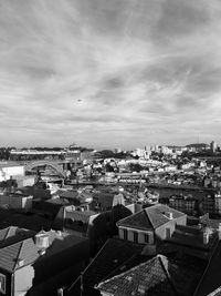 High angle view of cityscape