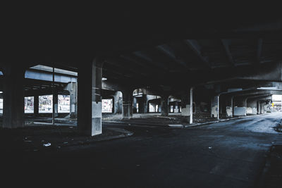 Interior of abandoned building