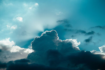 Low angle view of clouds in sky