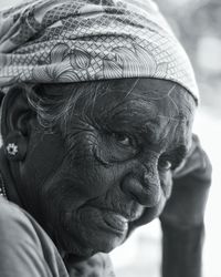 Close-up portrait of man