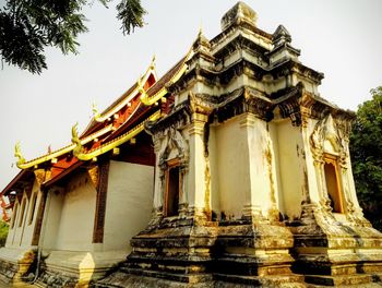 Low angle view of temple