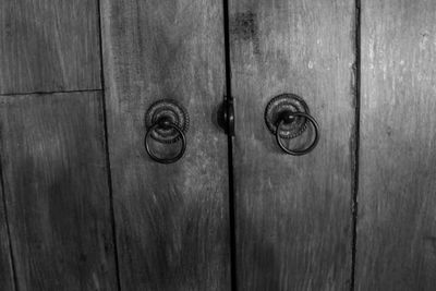 Full frame shot of wooden door