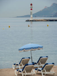 Cannes at the mediterranean sea