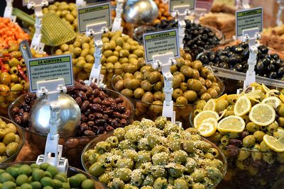 Fruits for sale at market stall