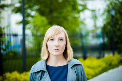 Portrait of young woman