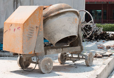 Abandoned vintage car