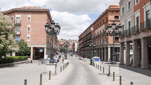 Street amidst buildings in town