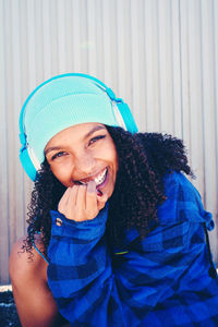 Portrait of a smiling young woman