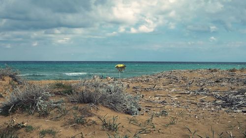 Scenic view of sea against sky