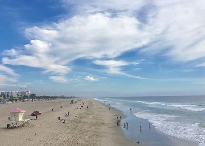 Panoramic view of beach