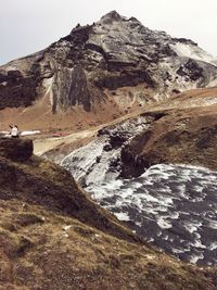 Scenic view of mountain against sky