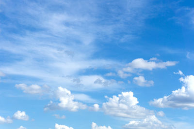 Low angle view of clouds in sky