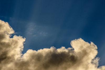 Low angle view of clouds in sky