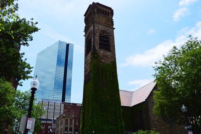 Low angle view of building against sky