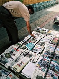 Close-up of woman standing in pond