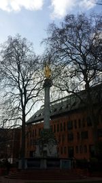 Low angle view of temple against sky