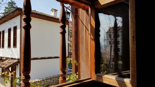 Reflection of building in lake