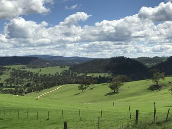 Scenic view of landscape against sky