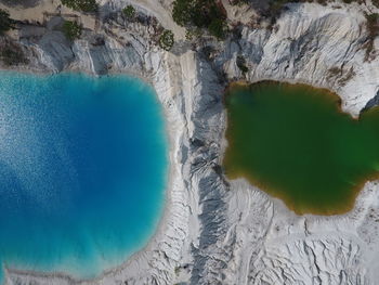 High angle view of swimming pool