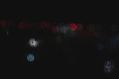 Close-up of wet glass window