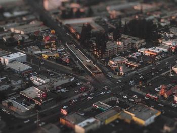 High angle view of cityscape