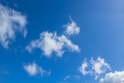 Low angle view of clouds in sky