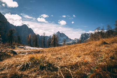 Panoramic view of landscape against sky