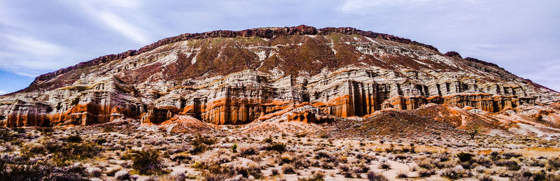 Scenic view of red rock canyon