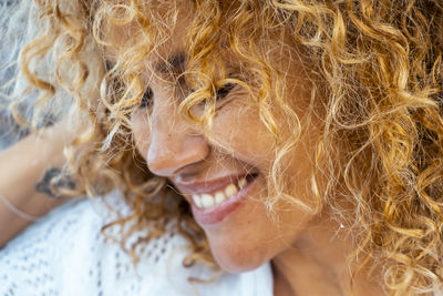 Close-up of young woman