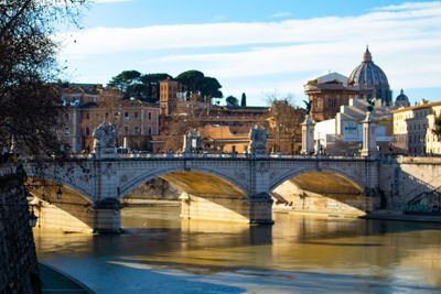 Ponte vittorio emanuele ii bridge, rome, italy