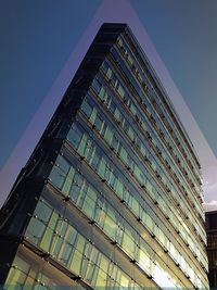 Low angle view of modern building