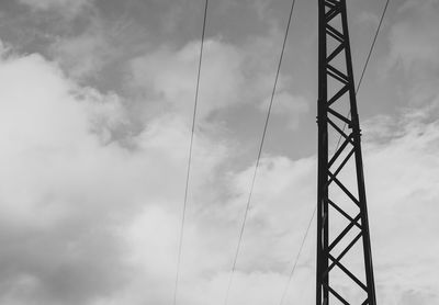 Low angle view of tower against sky